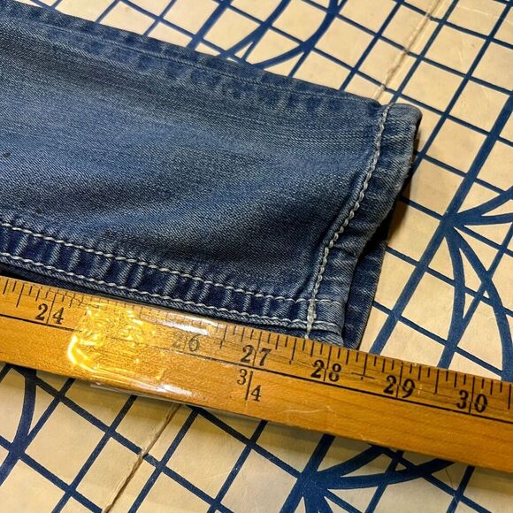 Miss Me Size 27 Skinny Jeans White Stitch Distressed Embellished Bling Y2K - Picture 11 of 11